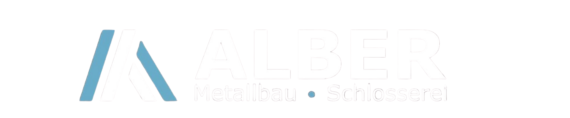 Banner von Metallbau Alber mit Schriftzug